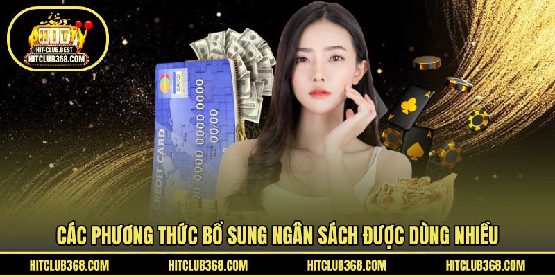 Các phương thức bổ sung ngân sách được dùng nhiều